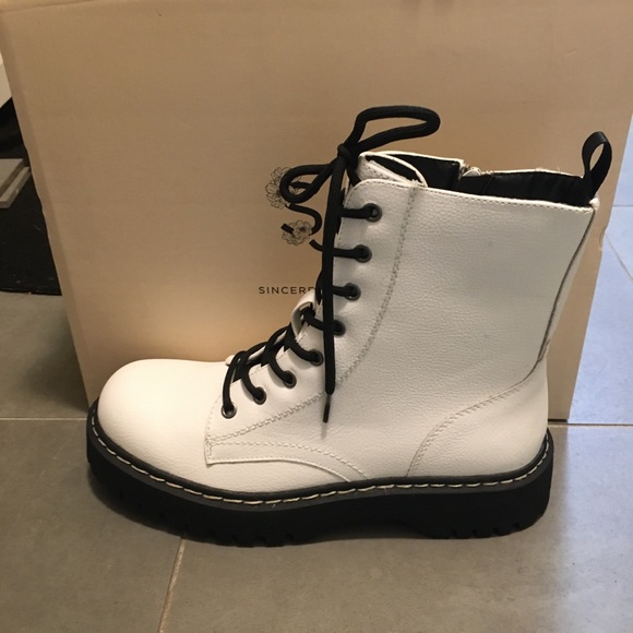 🤍Sincerely Jules White Womens Combat Booths🥾 - Picture 11 of 15